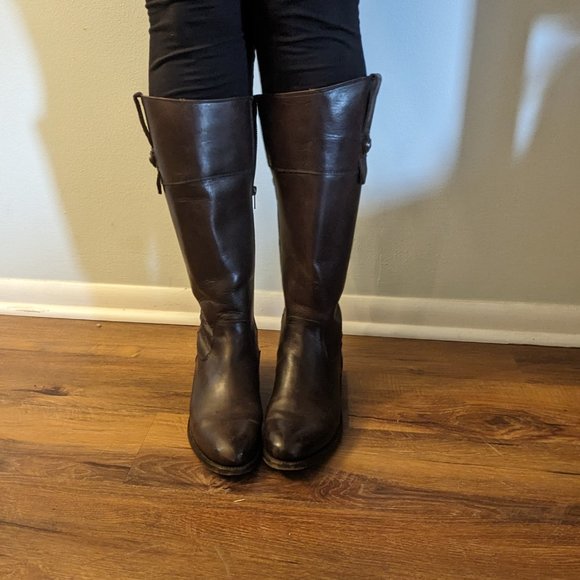 Frye Zip Up Riding Boots - Picture 3 of 9